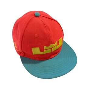 Rare Nike True LeBron James Snapback Hat Neon Red Blue Yellow One Size